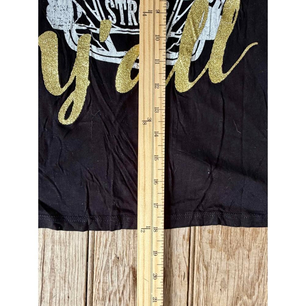 Saints Black Football Tank Size Small Tailgate Racerback Tee Who Dat - Picture 6 of 6